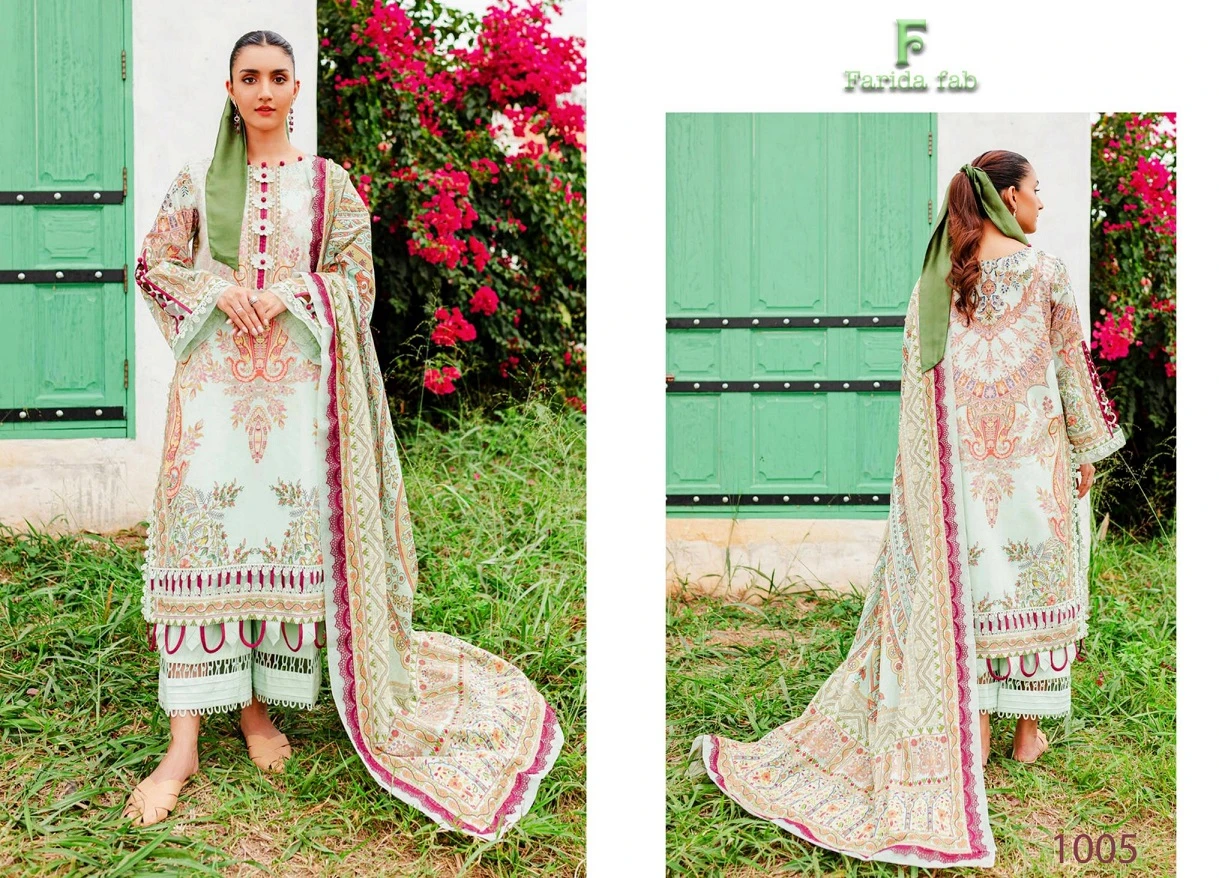 Vardan Ethnic Farida Fab Concept-B Cotton Wholesale Pakistani Salwar Suit Catalog — Wholesale Pakistani Suits, MPA wholesale from Surat - Gallery Image 2
